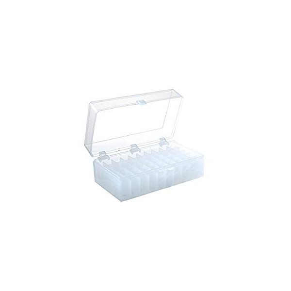 Scatola criogenica in PP bianco 50 posti per microprovette da 1,5 / 2,0 ml. Scatola criogenica in PP bianco 50 posti per microprovette da 1,5 / 2,0 ml.