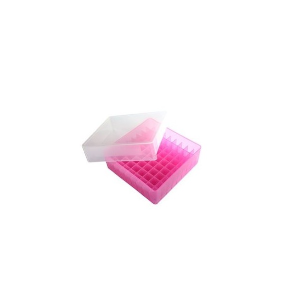 Scatole criogeniche in PP colore rosa 81 posti per microprovette da 1,5 / 2,0 ml. Scatole criogeniche in PP colore rosa 81 posti per microprovette da 1,5 / 2,0 ml.