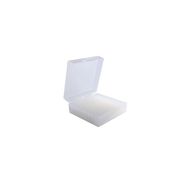 Scatole criogeniche in PP colore bianco 100 posti per microprovette da 1,5 / 2,0 ml. Scatole criogeniche in PP colore bianco 100 posti per microprovette da 1,5 / 2,0 ml.