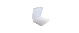 Scatole criogeniche in PP colore bianco 100 posti per microprovette da 1,5 / 2,0 ml.
