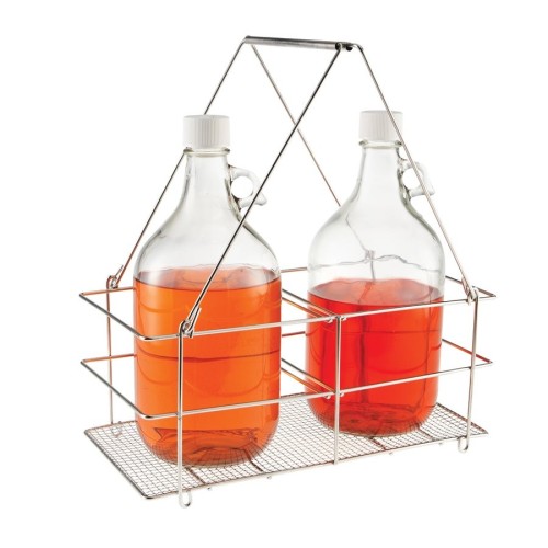 Portabottiglie in acciaio inox per bottiglie fino a 170 mm. di diametro e 135 mm. di altezza