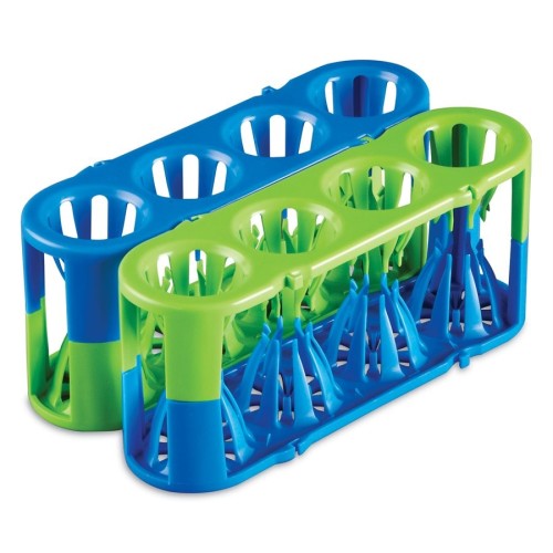 Portaprovette Adapt-a-rack in POM 4 posti per provette da 12 a 30 mm. di diametro