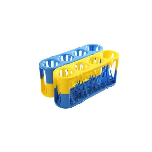 Portaprovette Adapt-a-rack in POM 4 posti per provette da 12 a 30 mm. di diametro