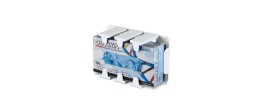 Rack per scatole di guanti in PS bianco - confezione da 3