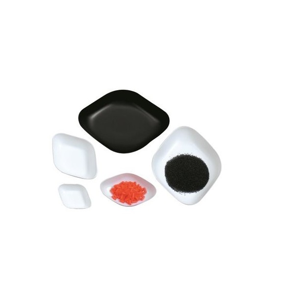Navicelle per pesata antistatiche romboidali 71x46x14 mm. bianche - confezione da 500