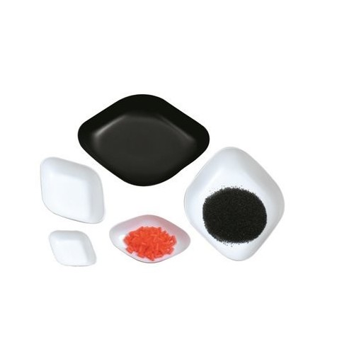 Navicelle per pesata antistatiche romboidali 71x46x14 mm. bianche - confezione da 500