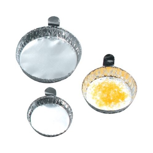 Vaschette in alluminio per pesata 60x12 mm. - confezione da 100