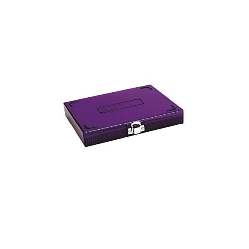 Scatola portavetrini 100 posti - colore viola - confezione da 25