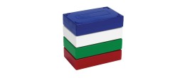 Scatola portavetrini 25 posti - colore rosso