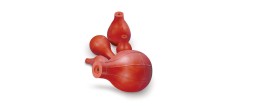 Pompetta in gomma rossa 15 ml.