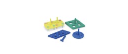 Portaprovette galleggiante in PE colore blu 18 posti per microprovette da 0,2 / 0,5 / 1,5 / 2,0 ml. - confezione da 5