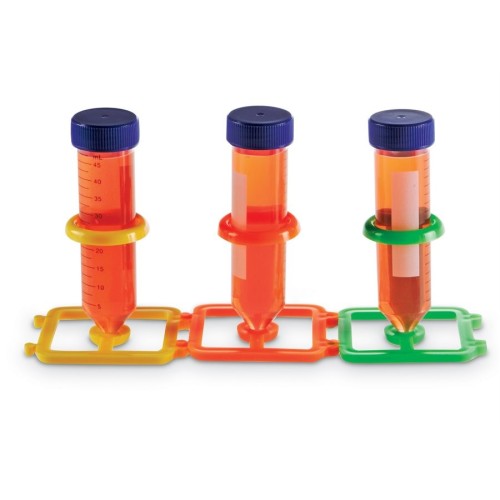 Portaprovette ad incastro in PP 1 posto per provette da 50 ml. - confezione da 5 colori assortiti
