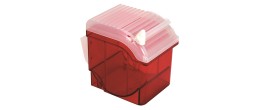 Dispenser in ABS rosso per rotoli Parafilm da 5 e 10 cm di larghezza