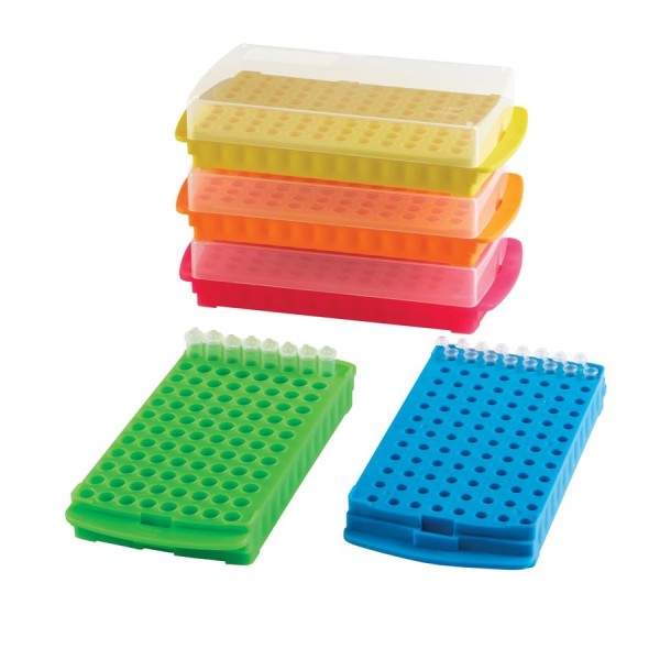 Scatole criogeniche in PP colori assortiti per microprovette da 0,5 / 1,5 e 2,0 ml. - confezione da 5 Scatole criogeniche in PP colori assortiti per microprovette da 0,5 / 1,5 e 2,0 ml. - confezione da 5