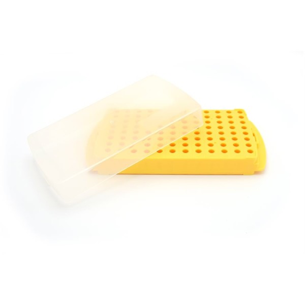 Scatole criogeniche in PP giallo per microprovette da 0,5 / 1,5 e 2,0 ml. - confezione da 5 Scatole criogeniche in PP giallo per microprovette da 0,5 / 1,5 e 2,0 ml. - confezione da 5