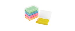 Rack per PCR in PP colori assortiti per microprovette da 0,2 ml. - confezione da 5