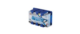 Rack per scatole di guanti in PS bianco anti-microbico- confezione da 3