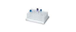 Portaprovette in PP rinforzato con fibra di vetro - bianco 50 posti per provette da 10 ml. - conf. da 2
