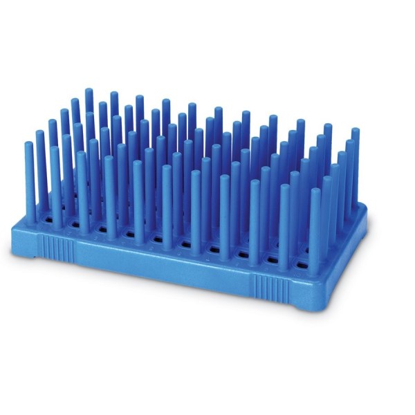 Portaprovette in PP rinforzato con fibra di vetro - blu 96 posti per provette da 7 ml. - conf. da 2 Portaprovette in PP rinforzato con fibra di vetro - blu 96 posti per provette da 7 ml. - conf. da 2