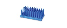 Portaprovette in PP rinforzato con fibra di vetro - blu 96 posti per provette da 7 ml. - conf. da 2