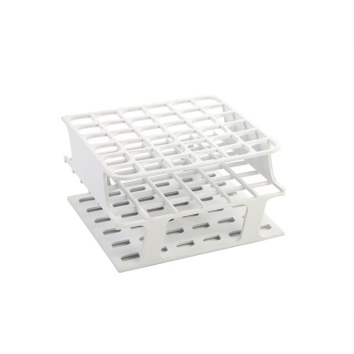 Portaprovette OneRack in POM rinforzato in fibra di vetro bianco 36 posti per provette da 5 a 10 ml. - confezione da 2