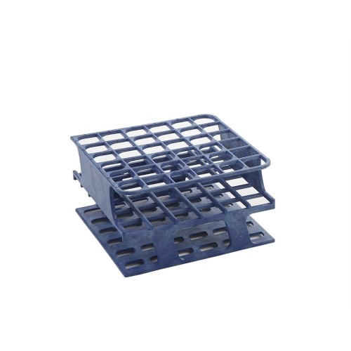 Portaprovette OneRack in POM rinforzato in fibra di vetro blu 36 posti per provette da 5 a 10 ml. - confezione  da 2
