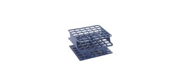 Portaprovette OneRack in POM rinforzato in fibra di vetro blu 36 posti per provette da 5 a 10 ml. - confezione  da 2