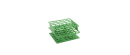 Portaprovette OneRack in POM rinforzato in fibra di vetro verde 36 posti per provette da 5 a 10 ml. - confezione da 2