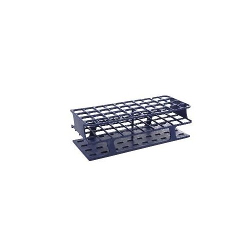 Portaprovette OneRack in POM rinforzato in fibra di vetro blu 40 posti per provette da 10 a 18 ml. - confezione  da 8