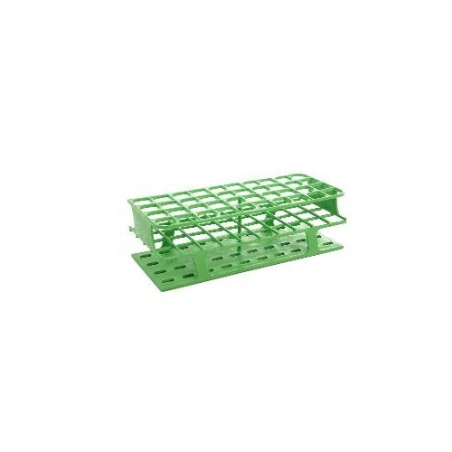 Portaprovette OneRack in POM rinforzato in fibra di vetro verde 40 posti per provette da 10 a 18 ml. - confezione da 2