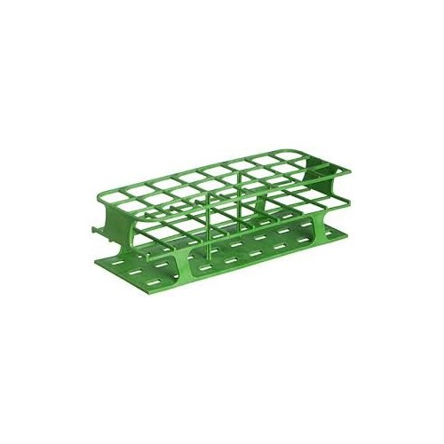Portaprovette OneRack in POM rinforzato in fibra di vetro verde 24 posti per provette da 15 a 50 ml. - confezione  da 8