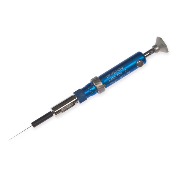 Microsiringa Hamilton a velocità costante CR 700 - 200 (84302) da 200 ul. (22 ga - Punta 3 - 51 mm.) Microsiringa Hamilton a velocità costante CR 700 - 200 (84302) da 200 ul. (22 ga - Punta 3 - 51 mm.)