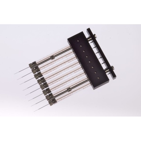 Microsiringa Hamilton multicanale 1701 N - 8 siringhe (84511) da 10 ul (0,2 mm. ga - Punta 3 - 25,4 mm.)