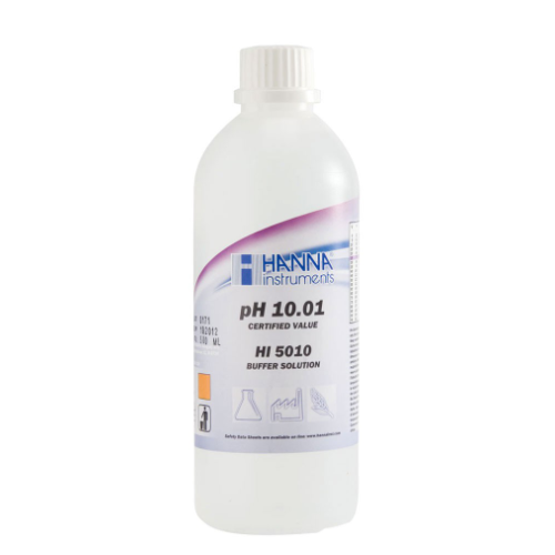 Soluzione tecnica di calibrazione pH 10.01 confezione da 500 ml.