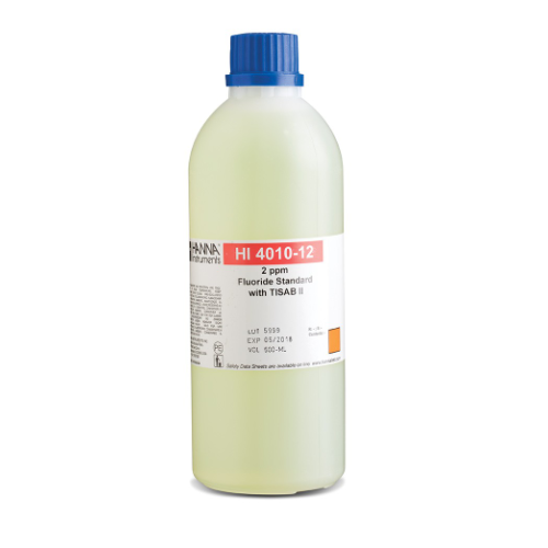 Soluzione standard fluoruri 2 ppm con TISAB II - ml. 500