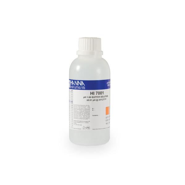 Soluzione standard di calibrazione pH 1.68 confezione da 230 ml. Soluzione standard di calibrazione pH 1.68 confezione da 230 ml.