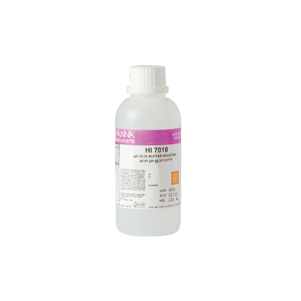 Soluzione standard di calibrazione pH 10.01 confezione da 230 ml. Soluzione standard di calibrazione pH 10.01 confezione da 230 ml.
