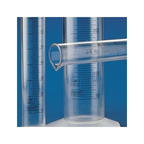 Cilindro graduato blu forma alta classe B in TPX ml. 10