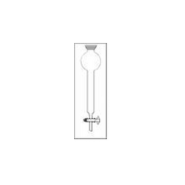 Colonna per cromatografia "FLASH" 20 x 450 mm. serbatoio 100 ml. rubinetto in PTFE cono superiore GS 35/20