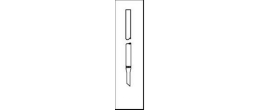 Colonna per cromatografia in vetro borosilicato setto poroso P2 dimensioni utili 10 x 200 mm.
