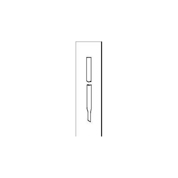 Colonna per cromatografia semplice in vetro borosilicato dimensioni utili 10 x 100 mm.