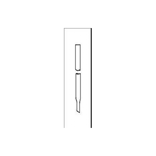 Colonna per cromatografia semplice in vetro borosilicato dimensioni utili 10 x 100 mm.