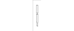 Colonna per cromatografia semplice in vetro borosilicato dimensioni utili 30 x 300 mm.