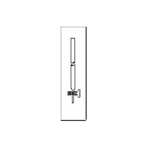 Colonna per cromatografia in vetro borosilicato dimensioni utili 20 x 100 mm. rubinetto maschio vetro
