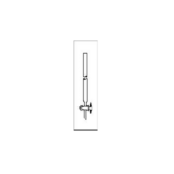 Colonna per cromatografia in vetro borosilicato dimensioni utili 20 x 200 mm. rubinetto maschio teflon