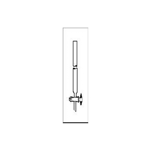 Colonna per cromatografia in vetro borosilicato dimensioni utili 20 x 200 mm. rubinetto maschio teflon