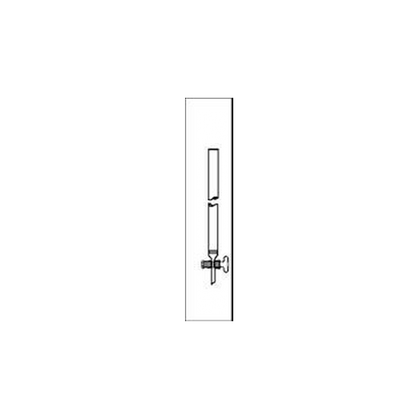 Colonna per cromatografia in vetro borosilicato setto poroso dimensioni utili 20 x 100 mm. rubinetto maschio vetro