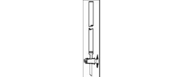 Colonna per cromatografia in vetro borosilicato setto poroso dimensioni utili 20 x 400 mm. rubinetto maschio teflon