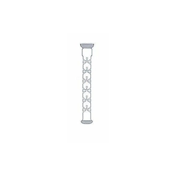 Colonna Vigreux in vetro boros. dimensioni 25 x 800 mm. coni GS 35/20