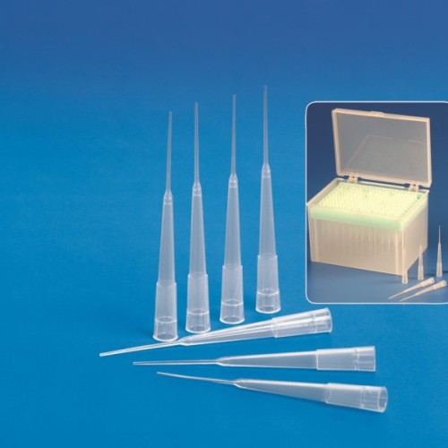 Puntali Kartell 5 - 200 ul. in bulk confezione da 1000 a punta fine (1 sacchetto da 1000)